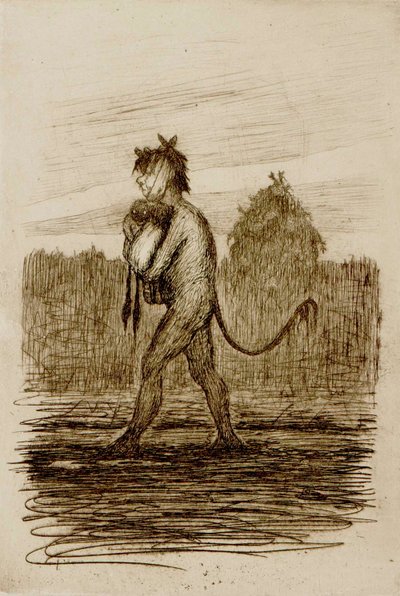Armer Teufel und die Zwillinge von Hugo Simberg