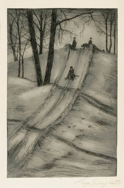 Schlittenfahrt von Hugo Simberg