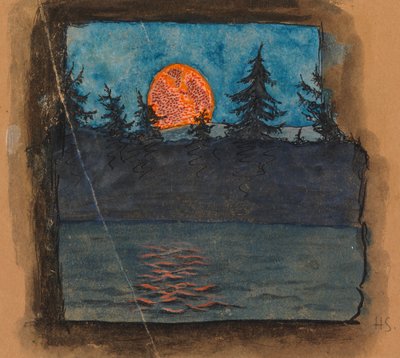 Der Mond geht auf von Hugo Simberg