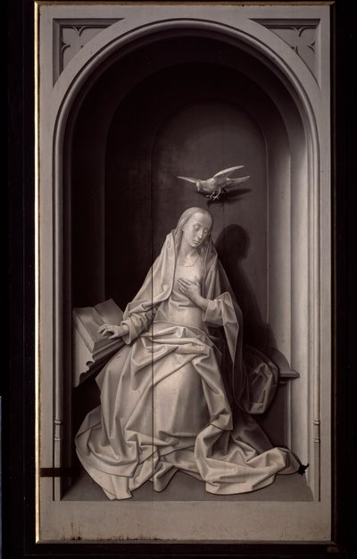 Die Verkündigung der Jungfrau, aus dem Portinari-Triptychon, ca. 1479 von Hugo van der Goes