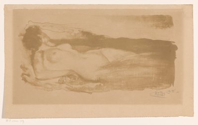Liegende nackte Frau von Huib Luns (signed by artist)