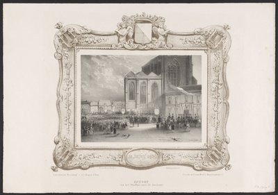 Umzug vom Rathaus zum Akademiegebäude, 1836 von Huib van Hove Bz