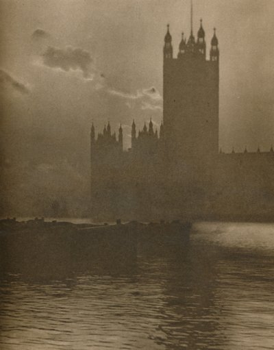 Schrein aus Stein, der das schlagende Herz des parlamentarischen Londons bedeckt, ca. 1935 von Huson