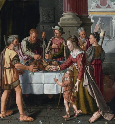 Pessach - Das erste Passahfest von Huybrecht Beuckeleer or Beuckelaer