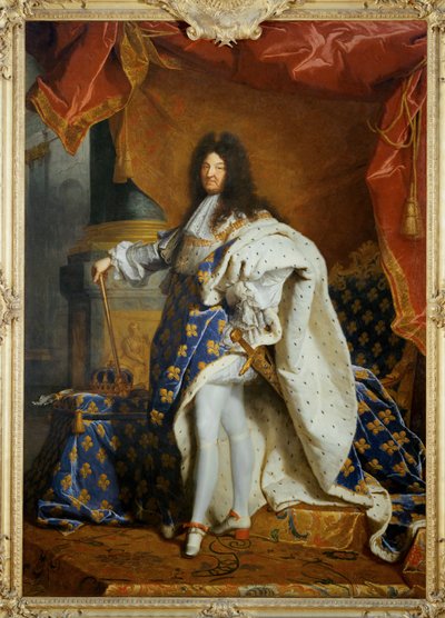 Ludwig XIV., König von Frankreich, Porträt im königlichen Kostüm von Hyacinthe Francois Rigaud