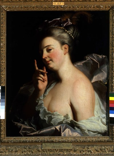 Porträt eines Unbekannten „Der Bedrohte“ von Hyacinthe Francois Rigaud