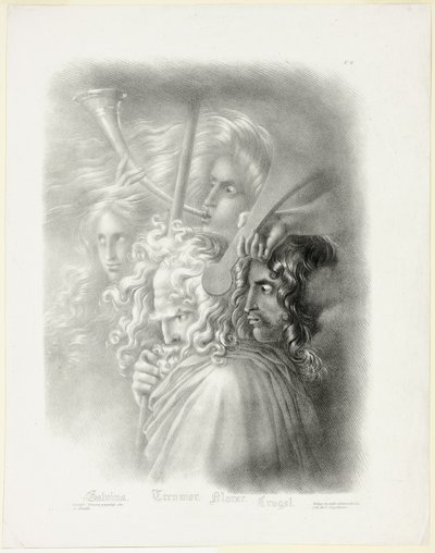Galvina, aus Sammlung von Studienköpfen von Hyacinthe Louis Aubry Lecomte