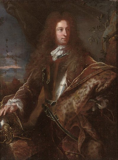Porträt eines Gentlemans, traditionell identifiziert als John Churchill, 1. Herzog von Marlborough von Hyacinthe Francois Rigaud