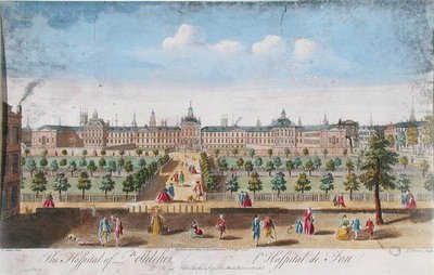 Bethlehem Hospital, graviert von T. Bonles von I. (after) Maurer