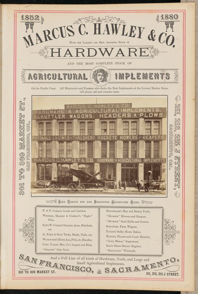 Marcus C. Hawley und Gesellschaft, San Francisco von I. W. Taber