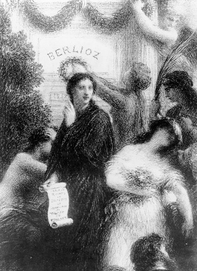 Berlioz, oder Der Geburtstag, 1876 von Ignace Henri Jean Fantin Latour