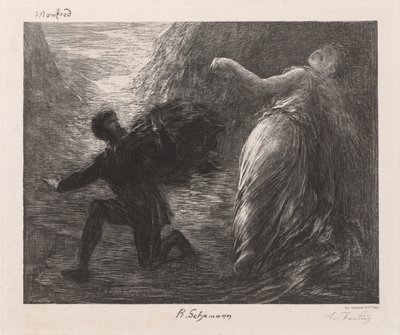 Manfred und Astarté, 1879 von Ignace Henri Jean Fantin Latour