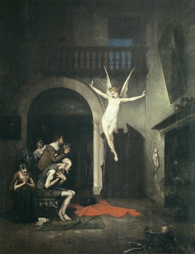 Erscheinung des Engels an die Familie des Tobias von Ignacio Merino
