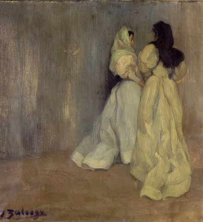 Studie in Grautönen – Zwei Frauen – 1896 – Öl auf Leinwand von Ignacio Zuloaga y Zabaleta