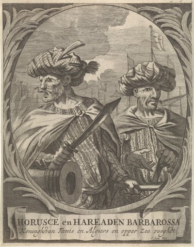 Porträts von Horusce und Hareaden Barbarossa, Barbarische Seeräuber von Ignatius Lux