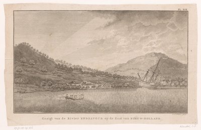 Ansicht des Flusses Endeavour in Australien (Gezigt van de Rivier Endeavour op de Kust van Nieuw-Holland) von Ignaz Sebastian Klauber