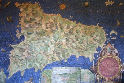 Karte von Sizilien von Ignazio Danti