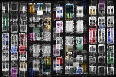 Bunte Stadtfenster von Igor Shrayer