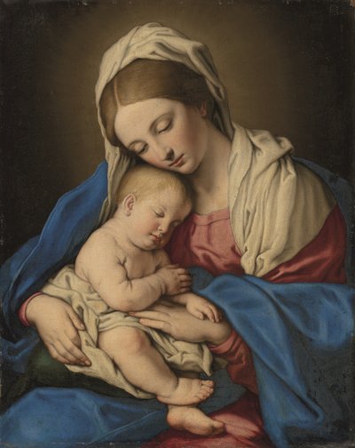 Madonna mit Kind von Il (1609-85) Sassoferrato