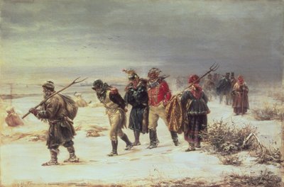 Im Jahr 1812 (Der Rückzug aus Moskau), 1873 von Illarion Mikhailovich Pryanishnikov