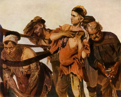 Detail der Burlaks an der Wolga, 1870-1873, 1965 von Ilya Efimovich Repin