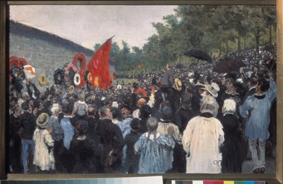 Die jährliche Versammlung auf dem Friedhof Père Lachaise in Paris von Ilya Efimovich Repin