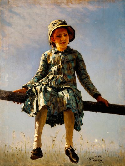 Libelle. Porträt der Tochter des Künstlers von Ilya Efimovich Repin