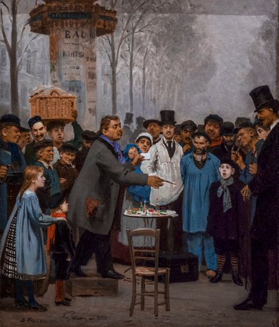 Der Verkäufer von Neuheiten in Paris von Ilya Efimovich Repin
