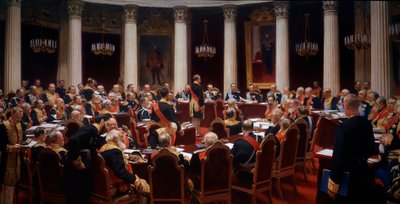 Das feierliche Treffen des Staatsrates, 7. Mai 1901 von Ilya Efimovich Repin