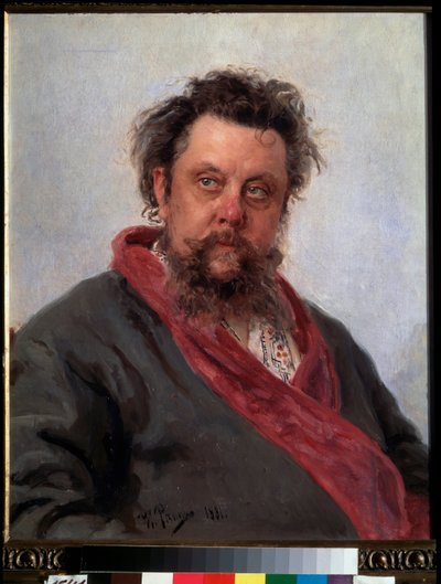 Der Komponist Modest Mussorgsky (1839-1881) von Ilya Efimovich Repin