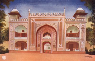 Agra: Das Tor des Mausoleums von Etmadudowla von Indian photographer