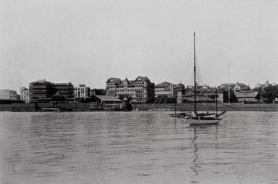Indien: Ein Blick auf Bombay vom Hafen von Indian photographer