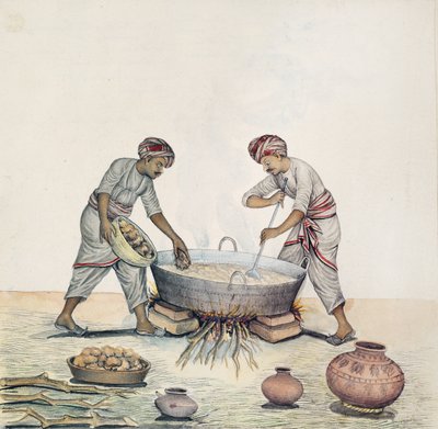 Zuckerherstellung, Bombay, ca. 1873 von Indian School