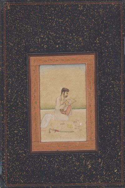 Behzad der Maler mit Brille von Indian School