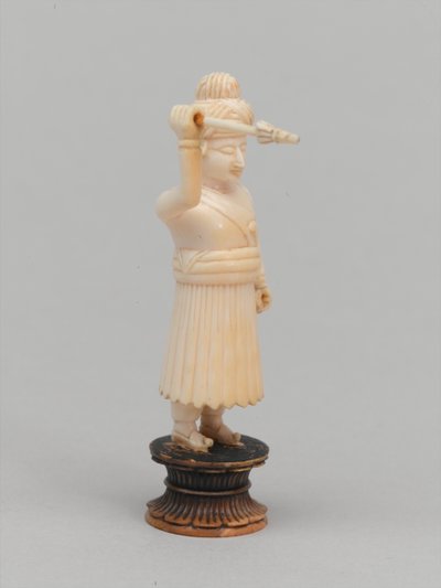 Schwarzer Bauer, Schachfigur, Indien, ca. 1820 von Indian School