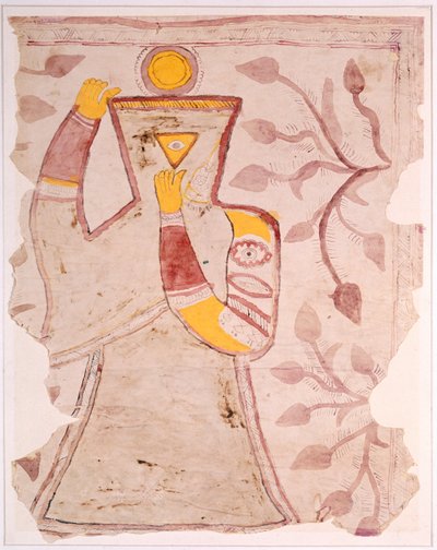 Braut bedeckt bescheiden ihr Gesicht mit ihrem Sari, ca. 1880 von Indian School