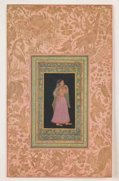 Hofdame, Mogul-Dynastie, Herrschaft von Aurangzeb, um 1660–1700 von Indian School