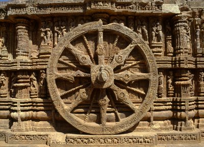 Detail des Rades des Streitwagens von Surya von Indian School