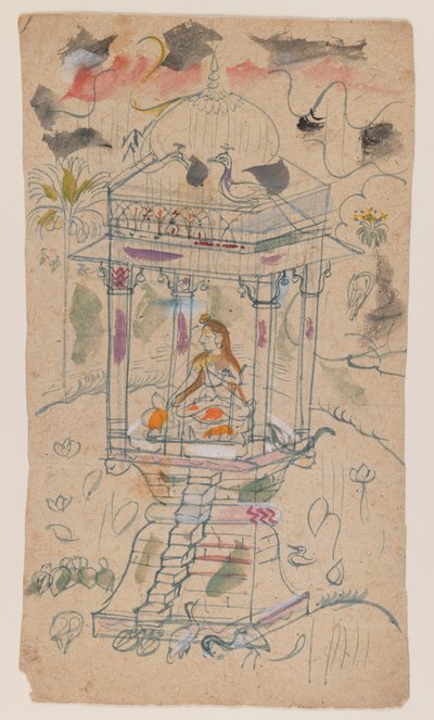 Gaunsmalar von Ganda Malhara Ragini, ca. 1850 von Indian School