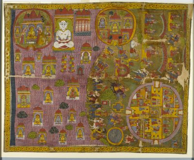 Jain-Pilgerreise, hergestellt in Rajasthan, ca. 1750 von Indian School