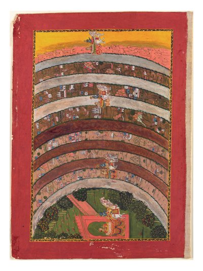 Reisen durch unbekannte Länder, aus den Reisen von Krishna in seinem Wagen von Indian School