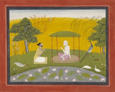 Markandeya verweist Jaimuni auf die vier weisen Vögel, ca. 1800-20 von Indian School