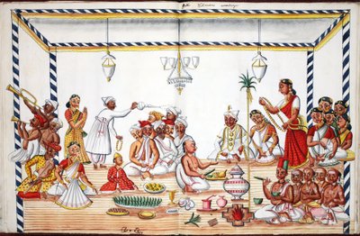 Hochzeitszeremonie von Indian School
