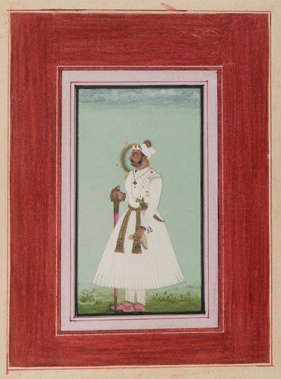 Porträt von Rao Vir Singh, ca. 1780-1790 von Indian School