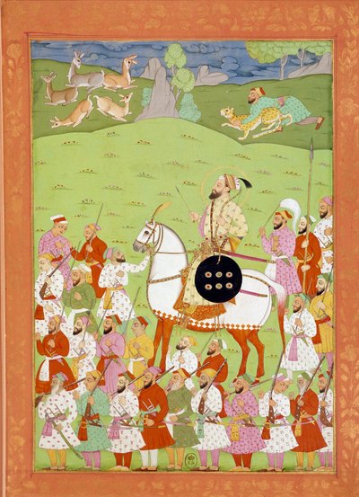 Darstellung von Shah Alem, zweiter Sohn von Aurengzib, zu Pferd von Indian School