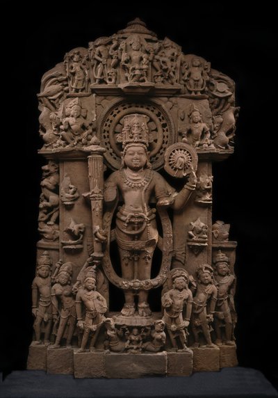 Vishnu und seine Avatare, ca. 10. Jahrhundert von Indian School
