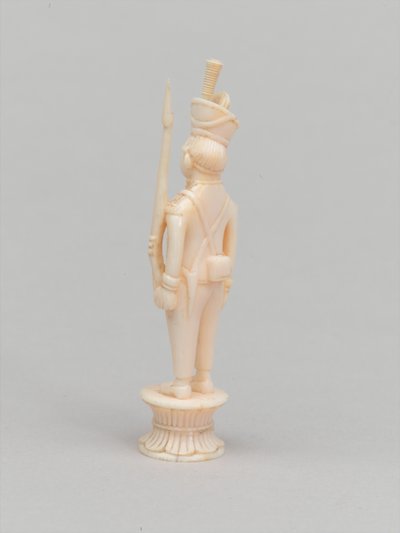 Weißer Bauer, Schachfigur, Indien, ca. 1820 von Indian School