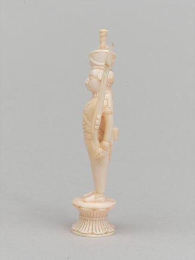 Weißer Bauer, Schachfigur, Indien, ca. 1820 von Indian School
