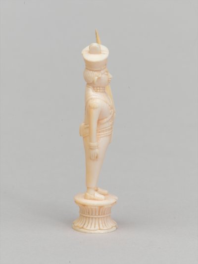 Weißer Bauer, Schachfigur, Indien, ca. 1820 von Indian School