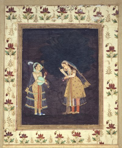 Frau hört Musik von Indian School